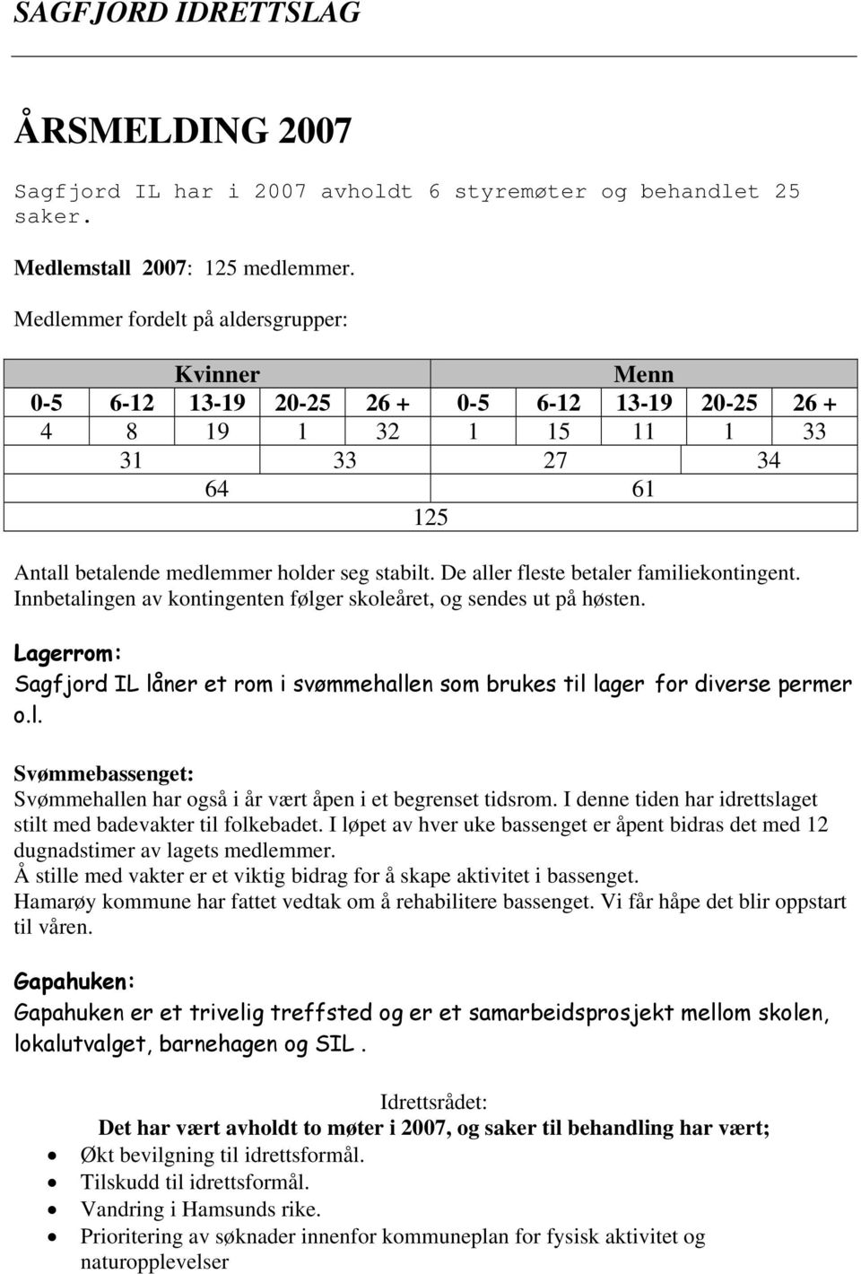 De aller fleste betaler familiekontingent. Innbetalingen av kontingenten følger skoleåret, og sendes ut på høsten.