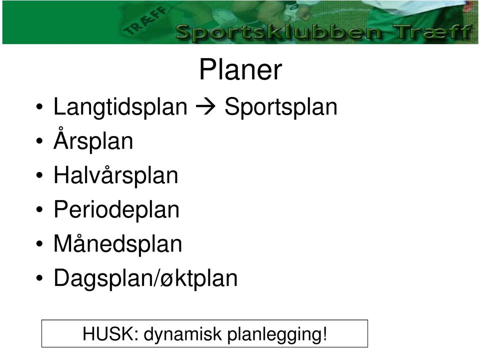 Halvårsplan Periodeplan