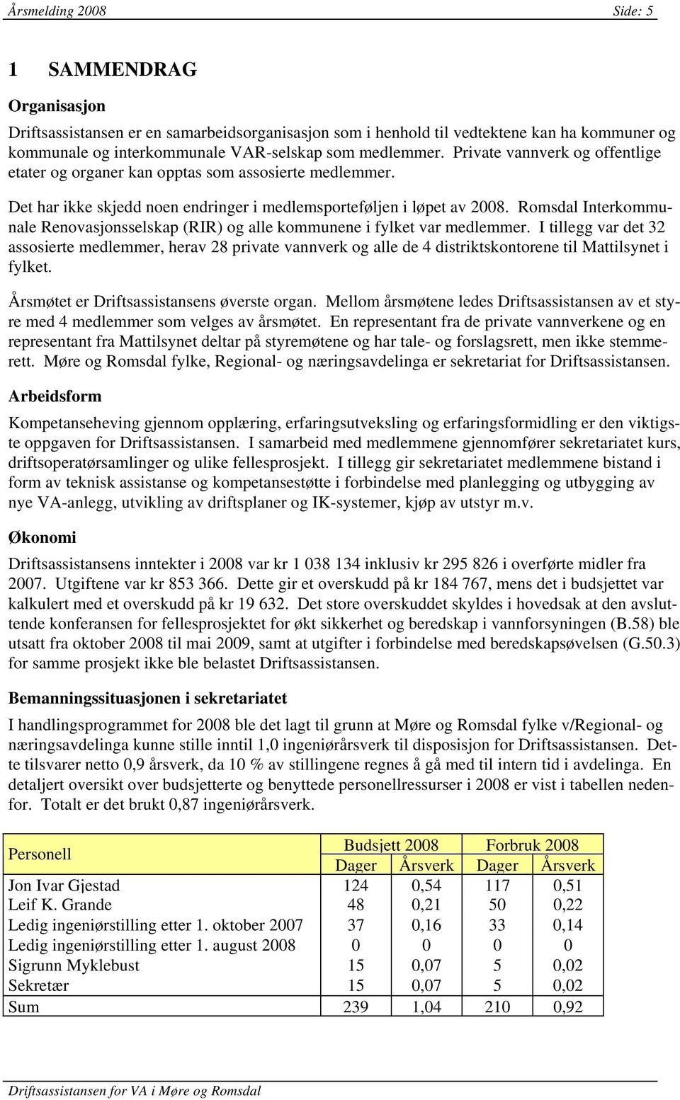 Romsdal Interkommunale Renovasjonsselskap (RIR) og alle kommunene i fylket var medlemmer.