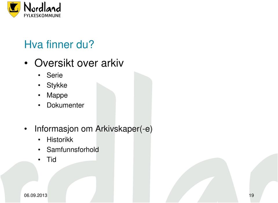 Mappe Dokumenter Informasjon om