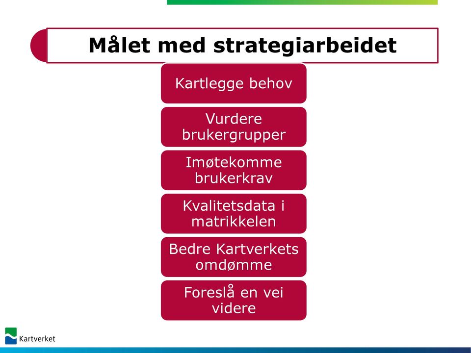 brukerkrav Kvalitetsdata i matrikkelen