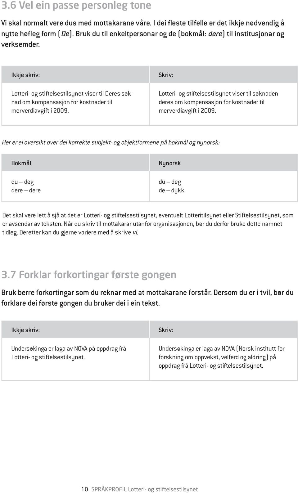 Lotteri- og stiftelsestilsynet viser til søknaden deres om kompensasjon for kostnader til merverdiavgift i 2009.