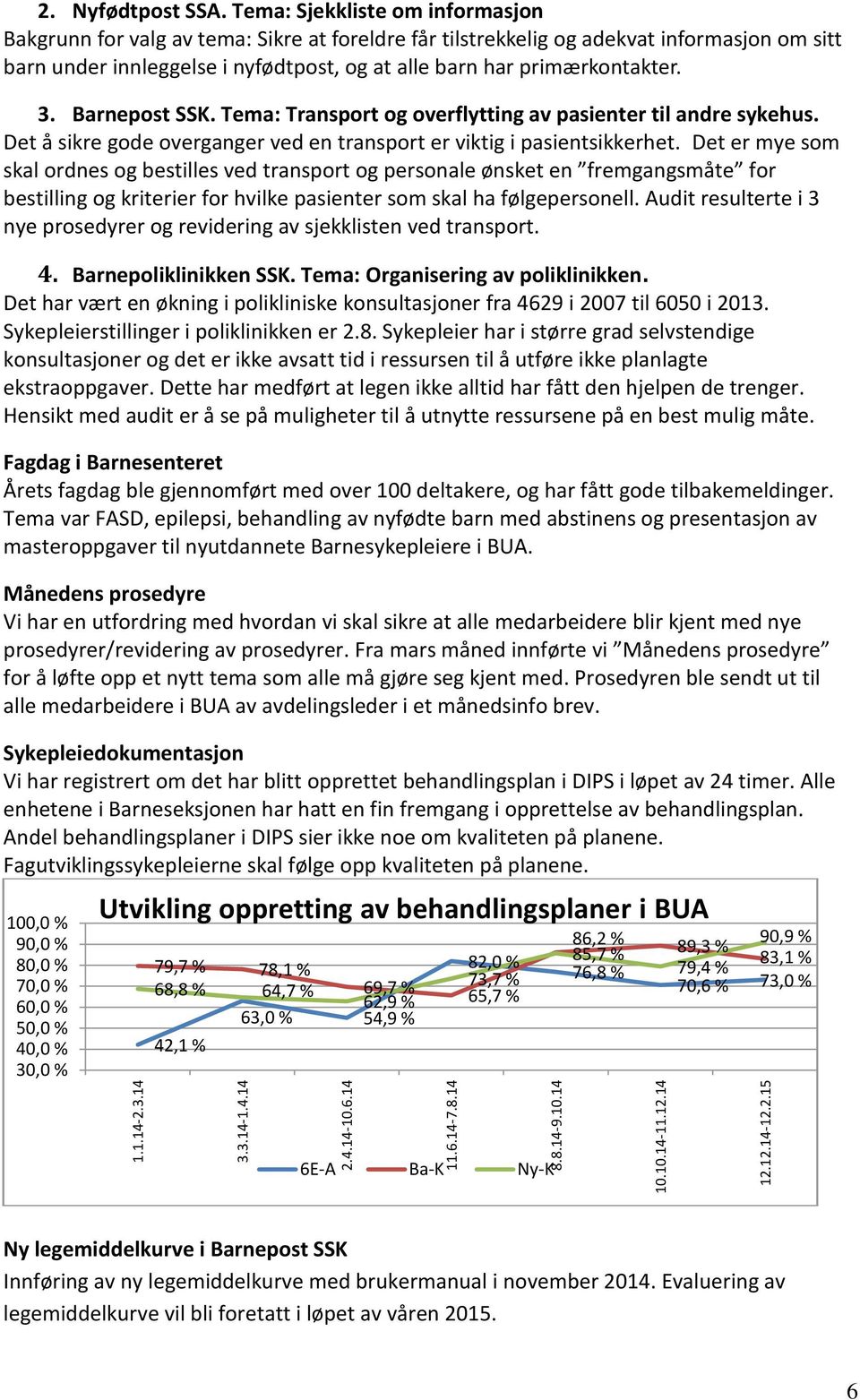 3. Barnepost SSK. Tema: Transport og overflytting av pasienter til andre sykehus. Det å sikre gode overganger ved en transport er viktig i pasientsikkerhet.