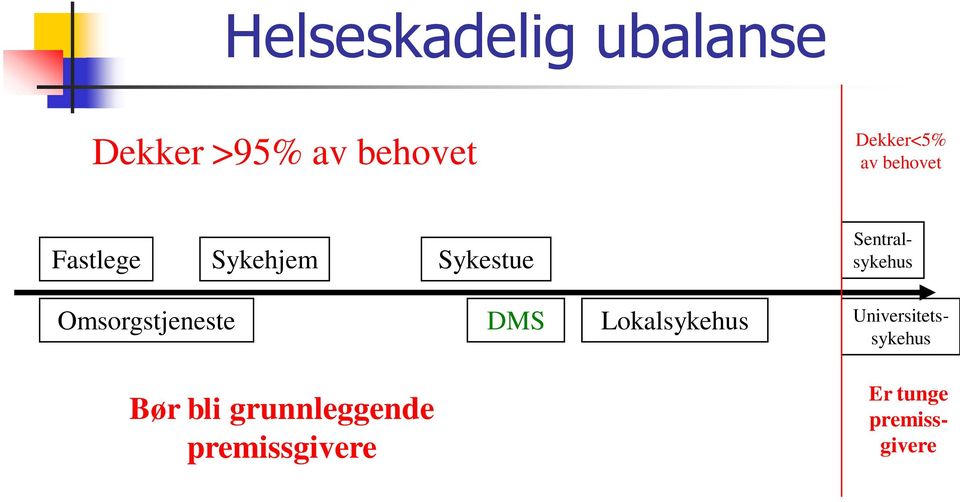 Sentralsykehus Omsorgstjeneste DMS Lokalsykehus