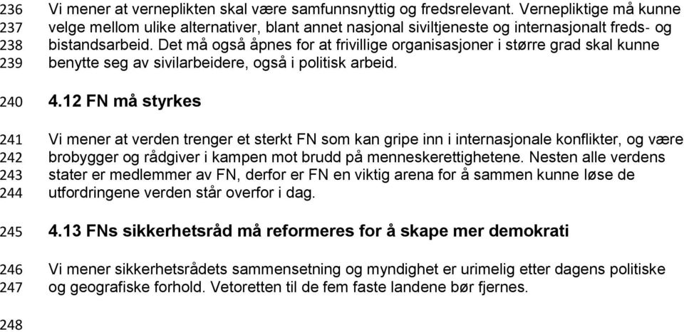 Det må også åpnes for at frivillige organisasjoner i større grad skal kunne benytte seg av sivilarbeidere, også i politisk arbeid. 4.