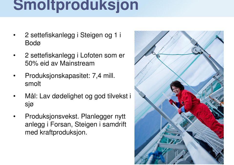 Produksjonskapasitet: 7,4 mill.