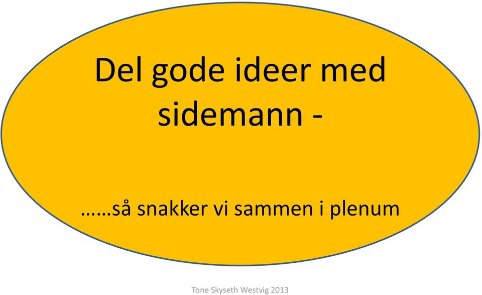 så snakker vi