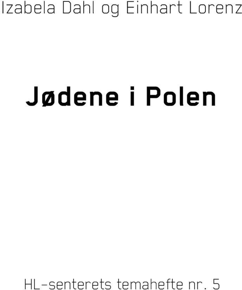 Jødene i Polen