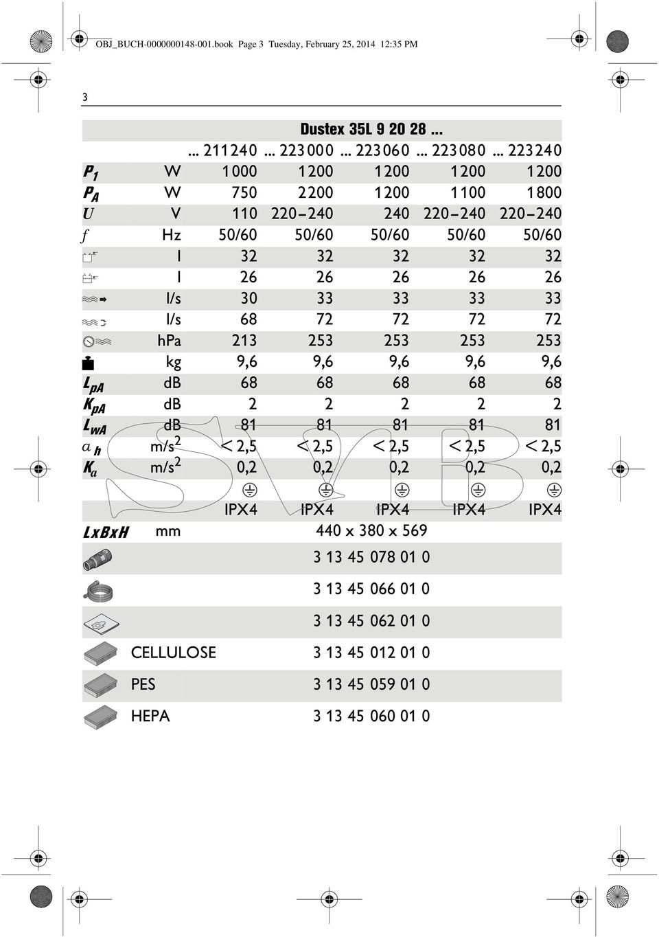 26 l/s 30 33 33 33 33 l/s 68 72 72 72 72 hpa 213 253 253 253 253 kg 9,6 9,6 9,6 9,6 9,6 L pa db 68 68 68 68 68 K pa db 2 2 2 2 2 L wa db 81 81 81 81 81 h m/s 2 < 2,5 < 2,5 <