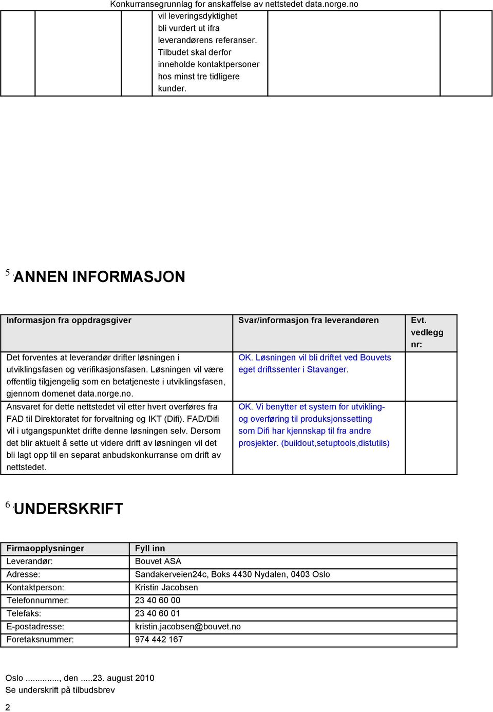 Løsningen vil være offentlig tilgjengelig som en betatjeneste i utviklingsfasen, gjennom domenet data.norge.no. Ansvaret for dette nettstedet vil etter hvert overføres fra FAD til Direktoratet for forvaltning og IKT (Difi).