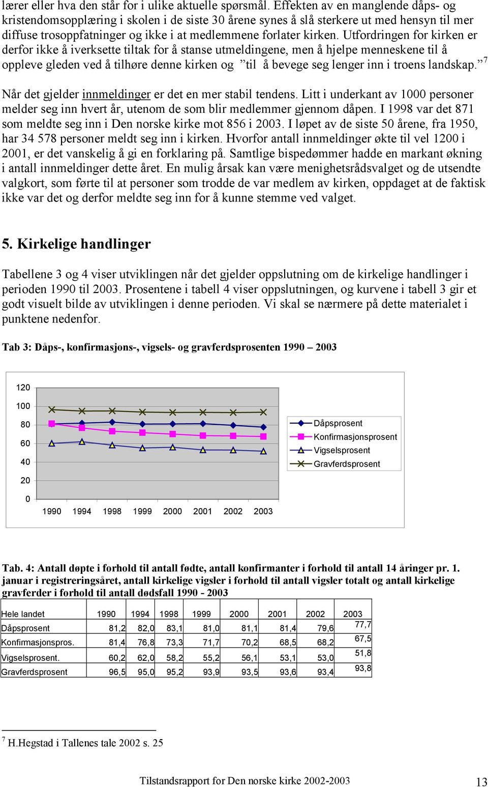 Utfordringen for kirken er derfor ikke å iverksette tiltak for å stanse utmeldingene, men å hjelpe menneskene til å oppleve gleden ved å tilhøre denne kirken og til å bevege seg lenger inn i troens