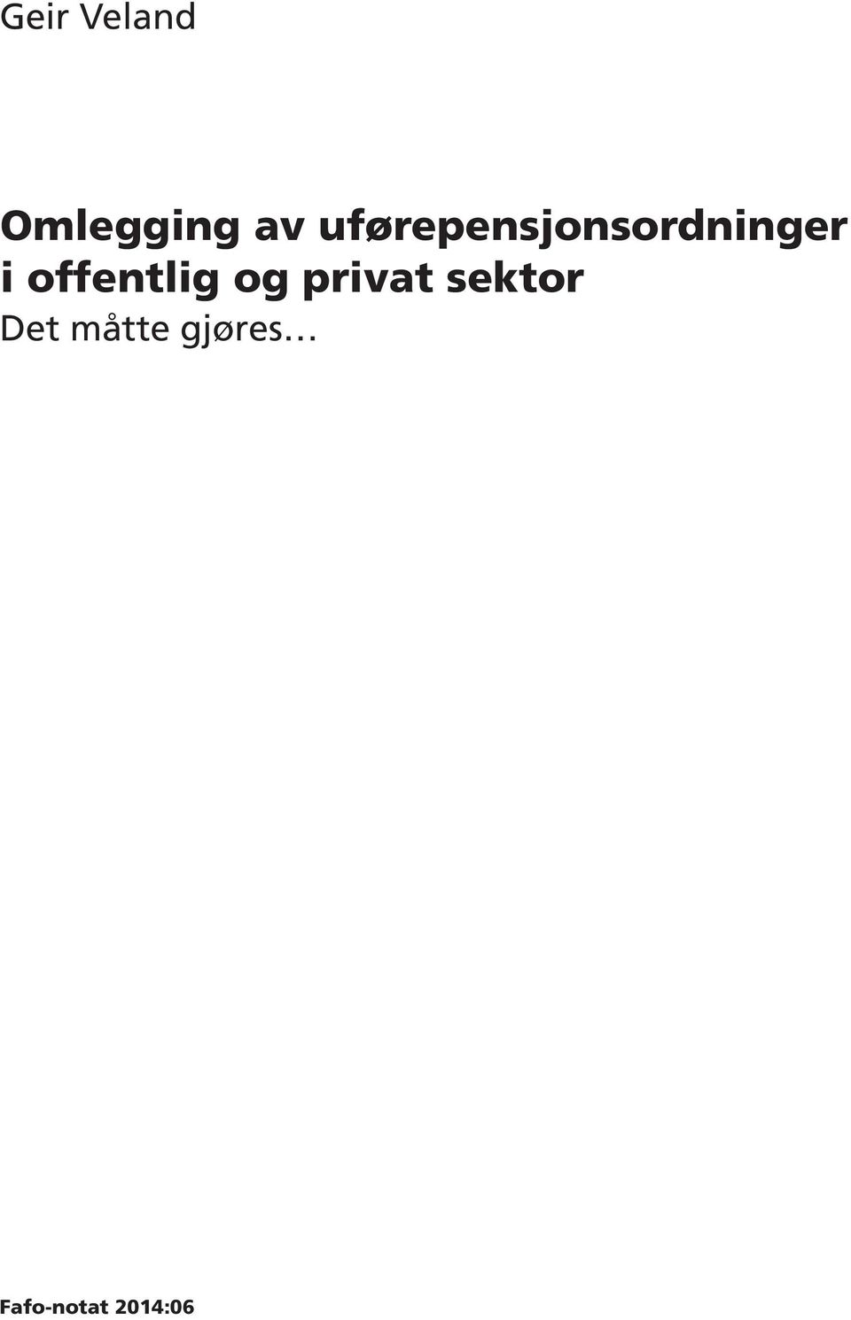 offentlig og privat sektor