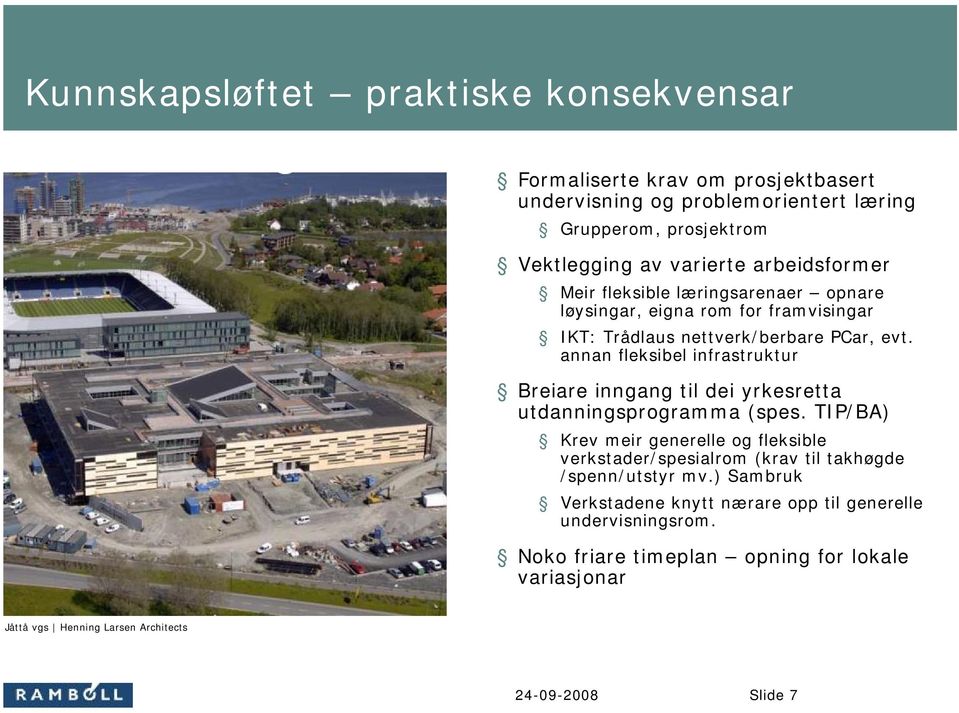 annan fleksibel infrastruktur Breiare inngang til dei yrkesretta utdanningsprogramma (spes.