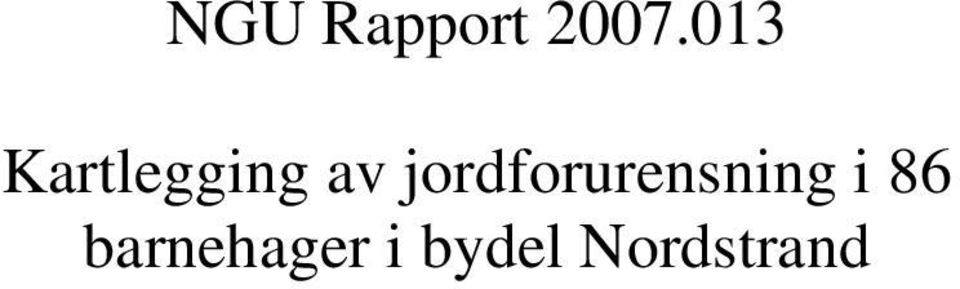 jordforurensning i 86