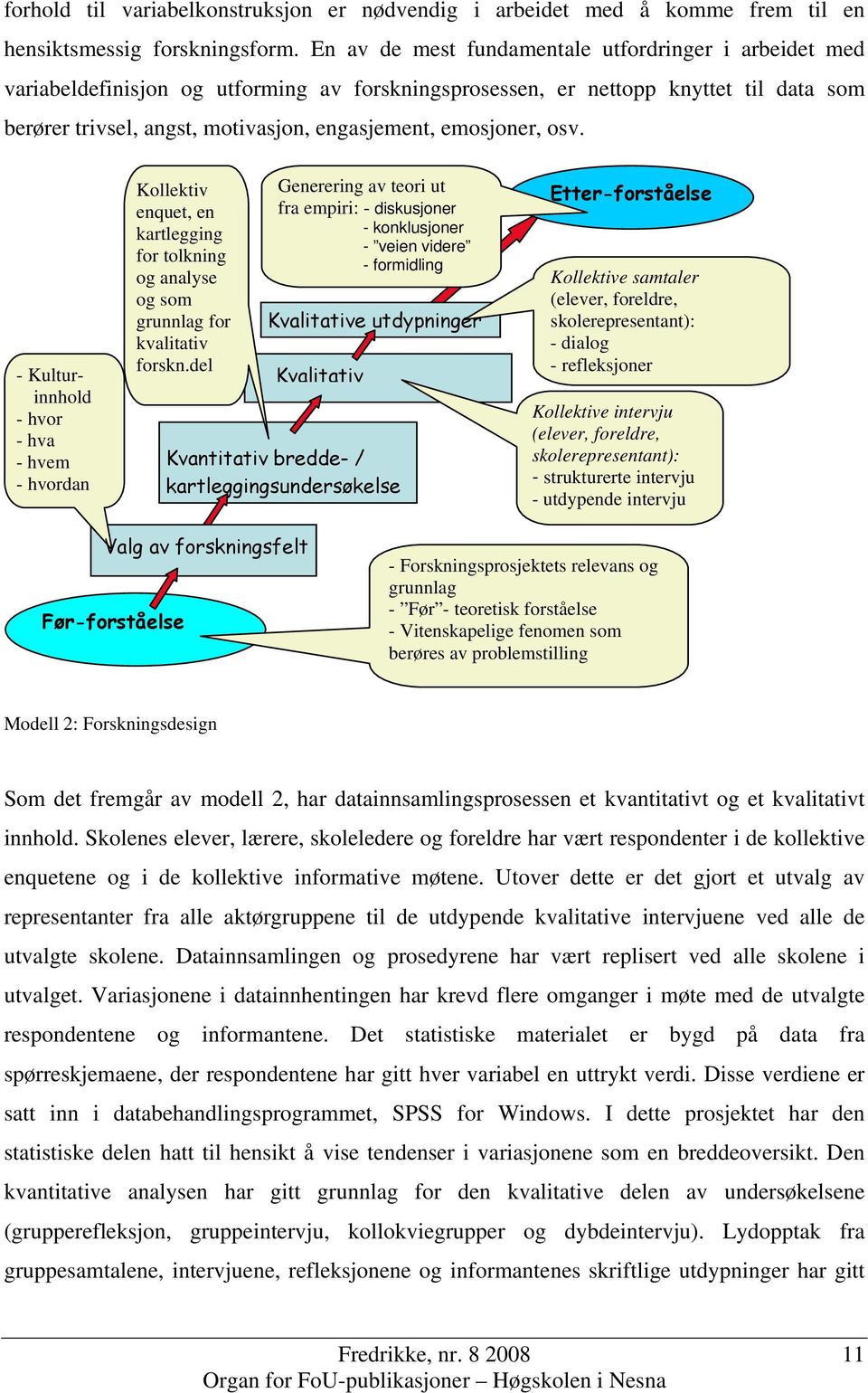 emosjoner, osv. - Kulturinnhold - hvor - hva - hvem - hvordan Kollektiv enquet, en kartlegging for tolkning og analyse og som grunnlag for kvalitativ forskn.