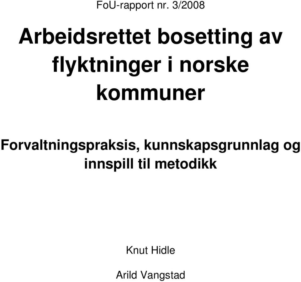 flyktninger i norske kommuner