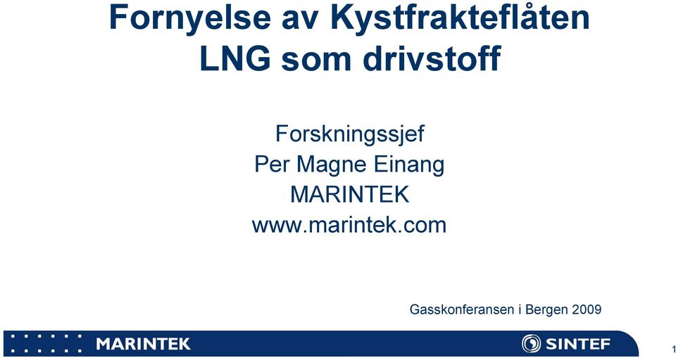 Forskningssjef Per Magne Einang