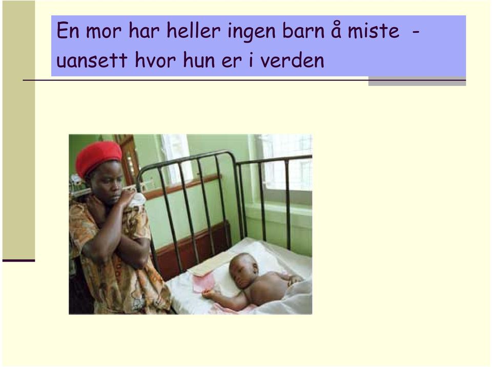 barn å miste -