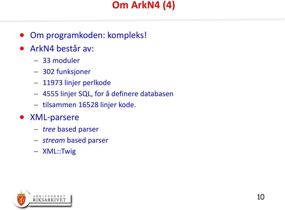 perlkode 4555 linjer SQL, for å definere databasen