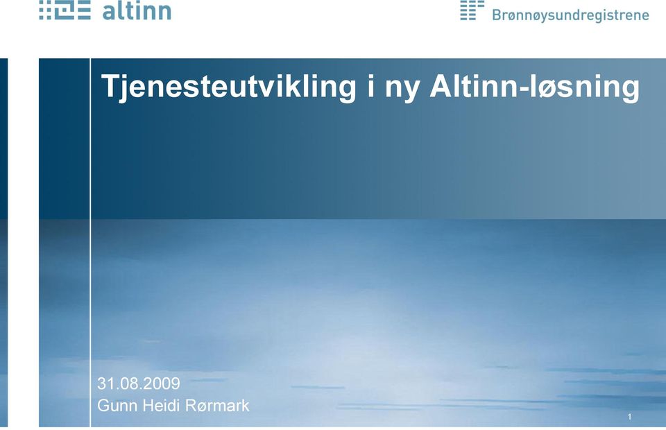 Altinn-løsning 31.