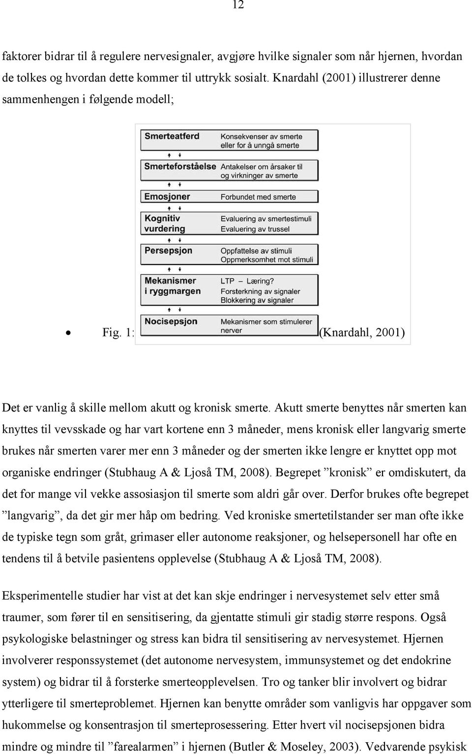 Akutt smerte benyttes når smerten kan knyttes til vevsskade og har vart kortene enn 3 måneder, mens kronisk eller langvarig smerte brukes når smerten varer mer enn 3 måneder og der smerten ikke