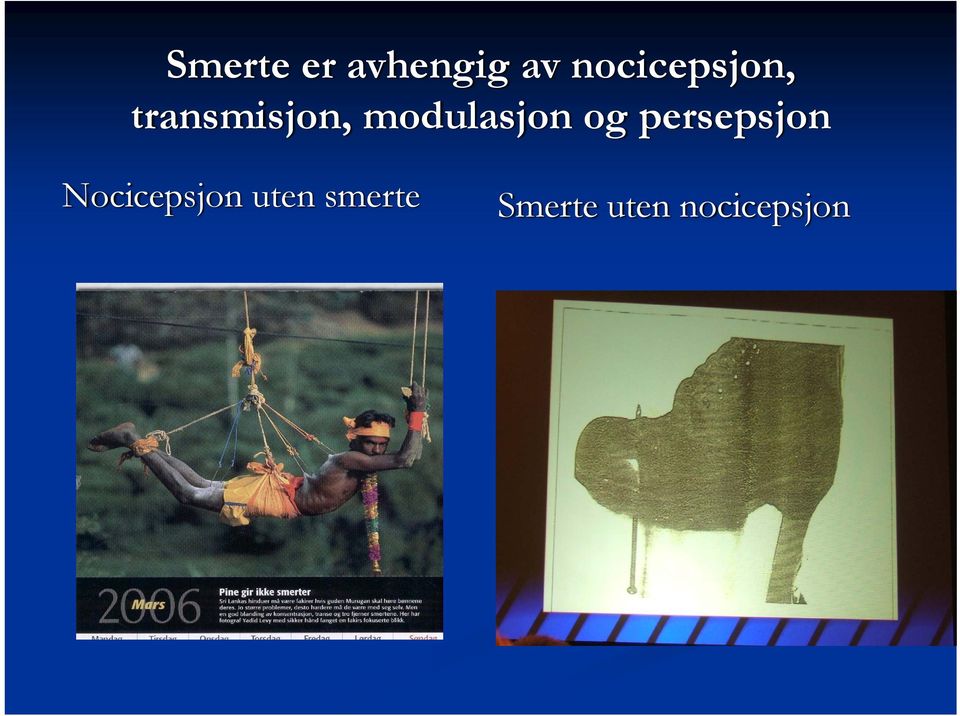 modulasjon og persepsjon