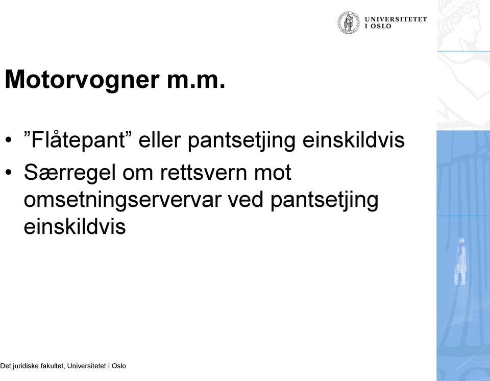 einskildvis Særregel om