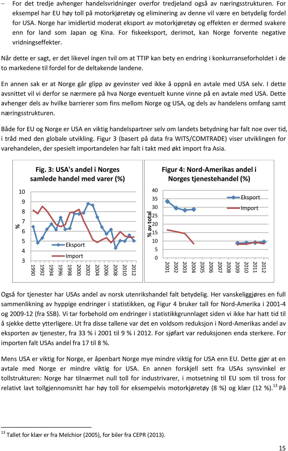 Norge har imidlertid moderat eksport av motorkjøretøy og effekten er dermed svakere enn for land som Japan og Kina. For fiskeeksport, derimot, kan Norge forvente negative vridningseffekter.