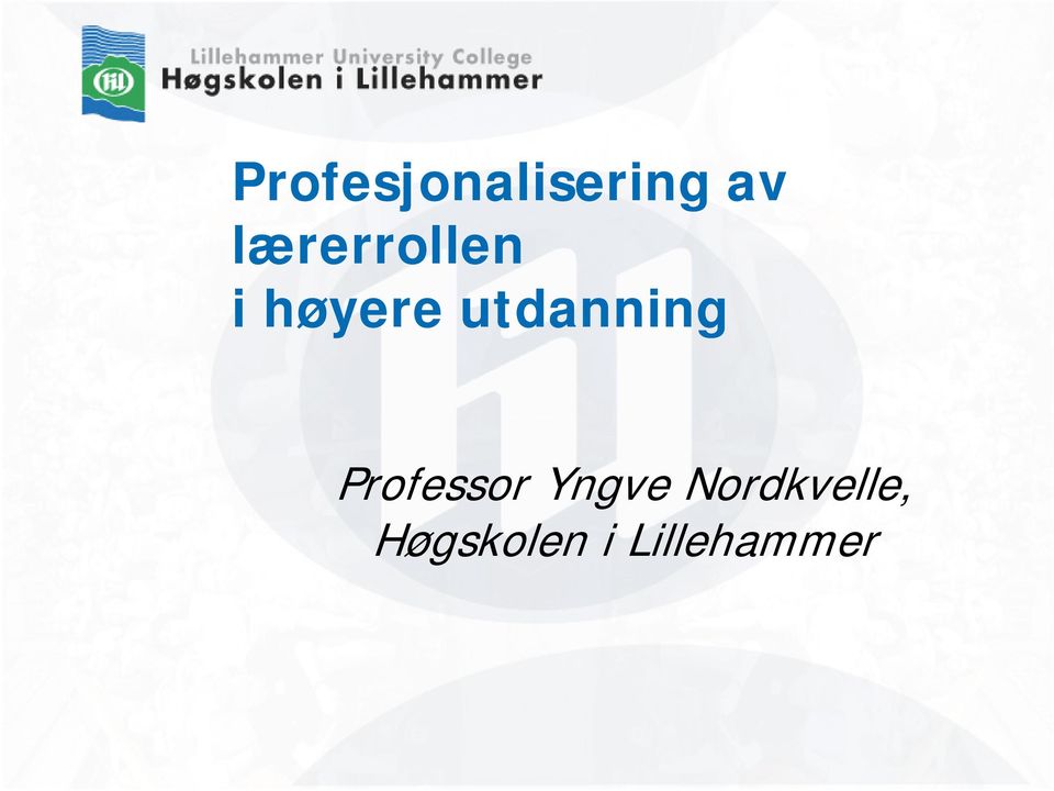 utdanning Professor Yngve