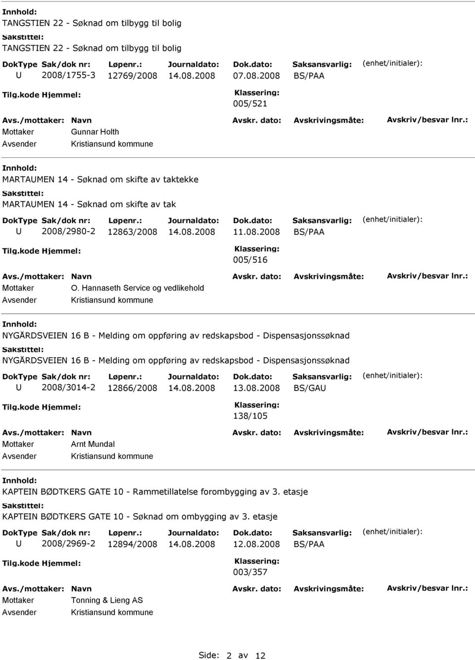 Hannaseth Service og vedlikehold NYGÅRDSVEEN 16 B - Melding om oppføring av redskapsbod - Dispensasjonssøknad NYGÅRDSVEEN 16 B - Melding om oppføring av redskapsbod -