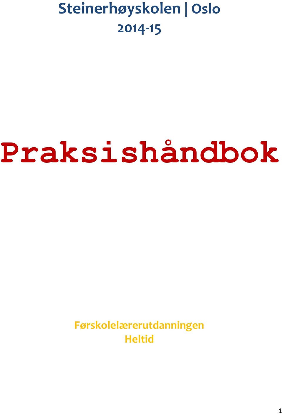 Praksishåndbok