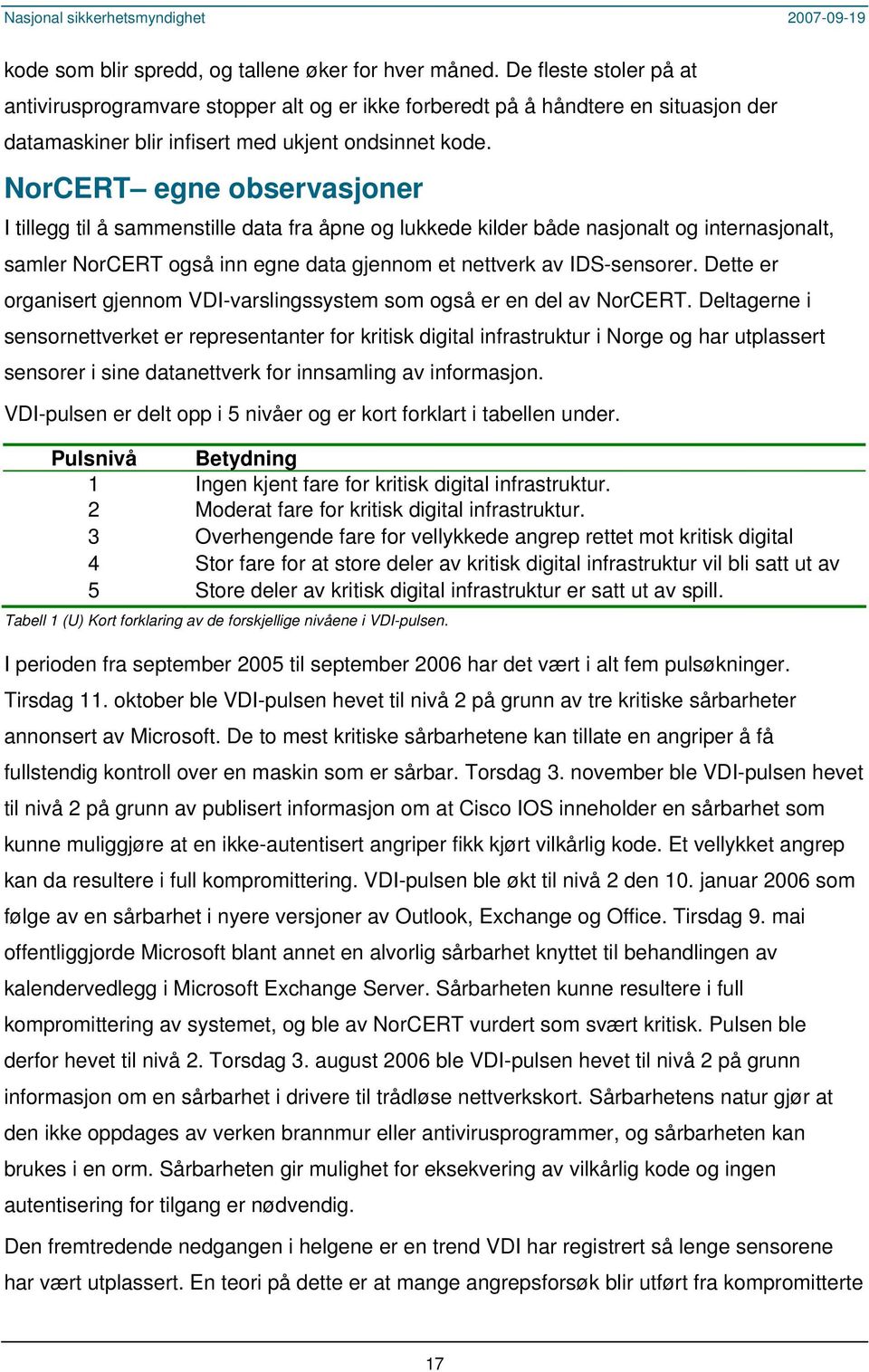 NorCERT egne observasjoner I tillegg til å sammenstille data fra åpne og lukkede kilder både nasjonalt og internasjonalt, samler NorCERT også inn egne data gjennom et nettverk av IDS-sensorer.