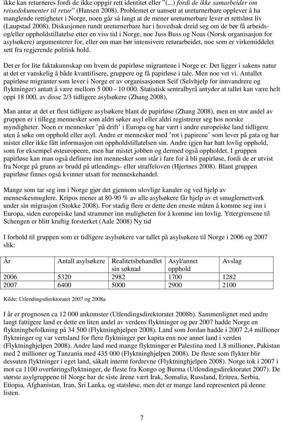 Diskusjonen rundt ureturnerbare har i hovedsak dreid seg om de bør få arbeidsog/eller oppholdstillatelse etter en viss tid i Norge, noe Juss Buss og Noas (Norsk organisasjon for asylsøkere)