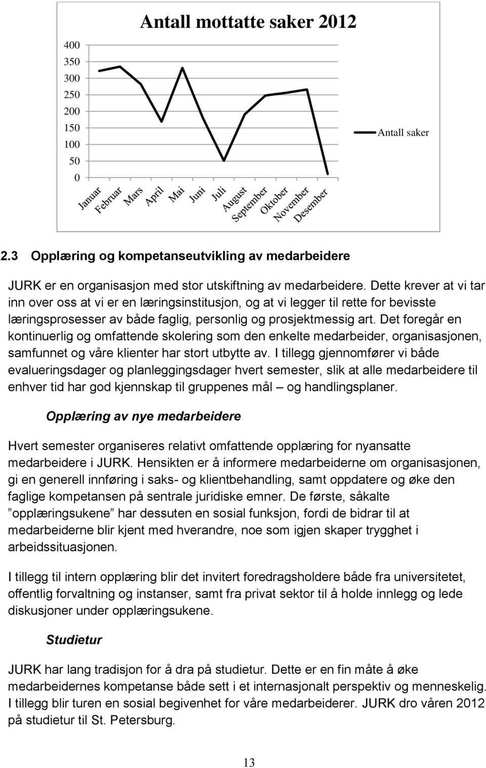 Det foregår en kontinuerlig og omfattende skolering som den enkelte medarbeider, organisasjonen, samfunnet og våre klienter har stort utbytte av.