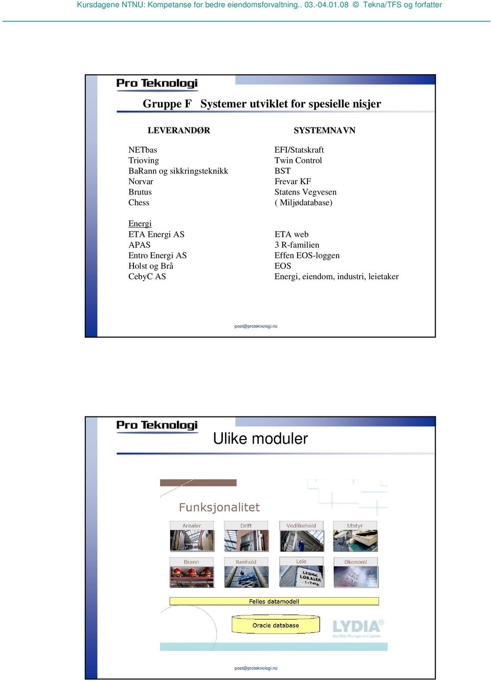 CebyC AS SYSTEMNAVN EFI/Statskraft Twin Control BST Frevar KF Statens Vegvesen (