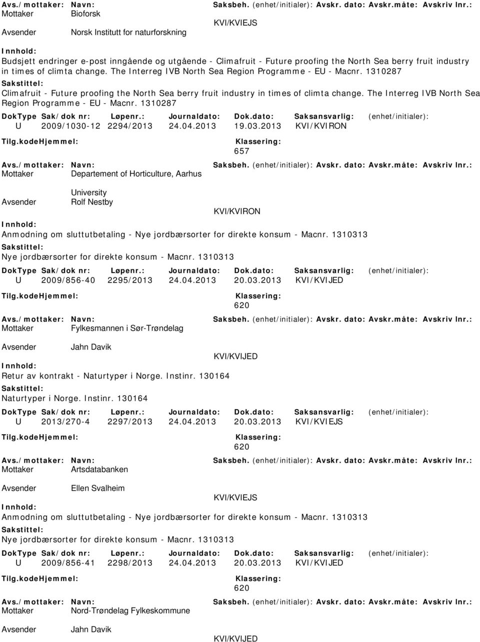 The Interreg IVB North Sea Region Programme - EU - Macnr. 1310287 U 2009/1030