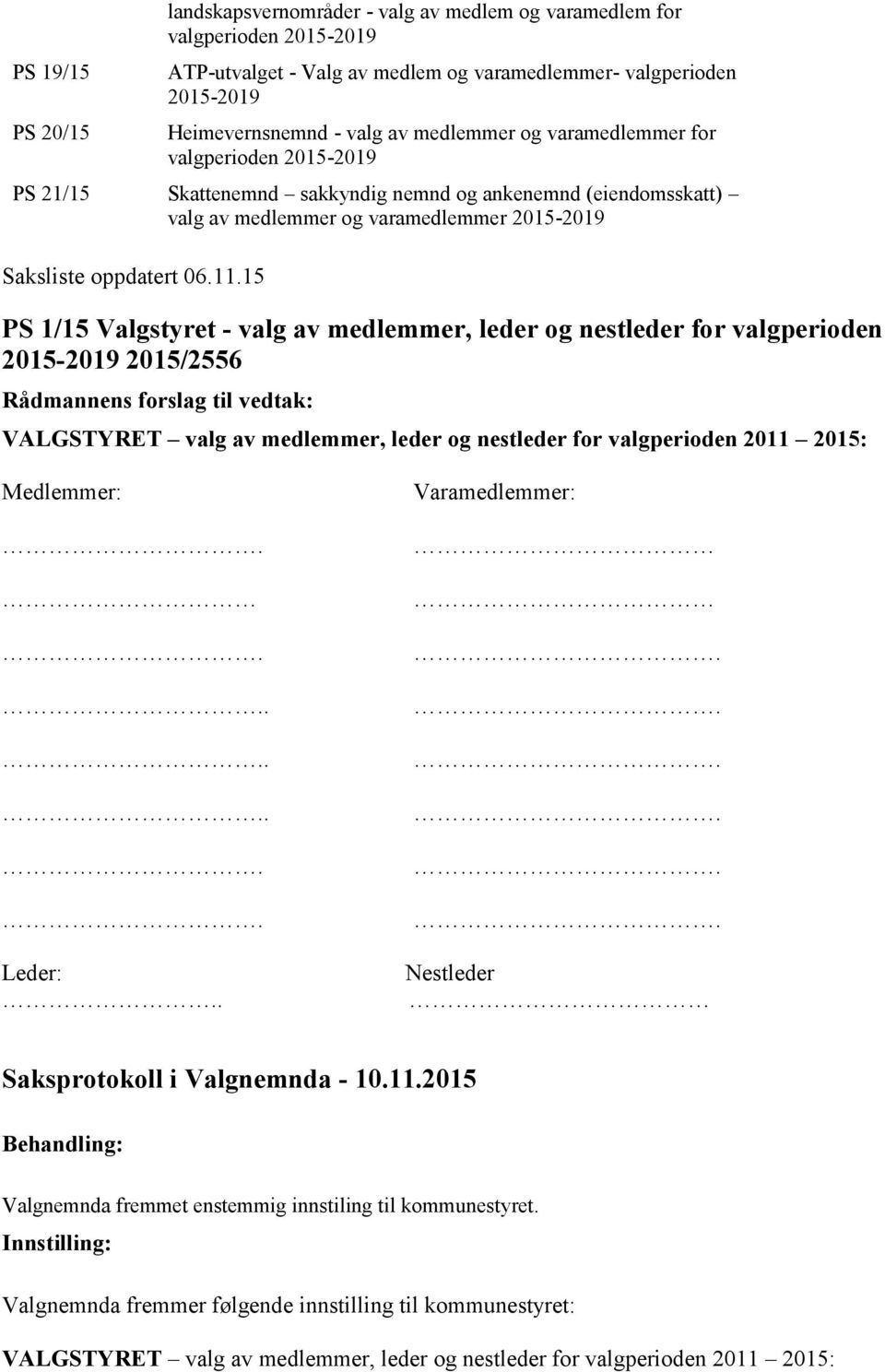 2015-2019 Saksliste oppdatert 06.11.