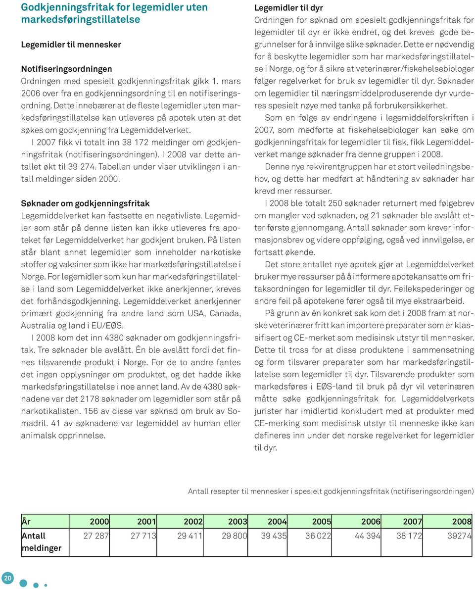 Dette innebærer at de fleste legemidler uten markedsføringstillatelse kan utleveres på apotek uten at det søkes om godkjenning fra Legemiddelverket.