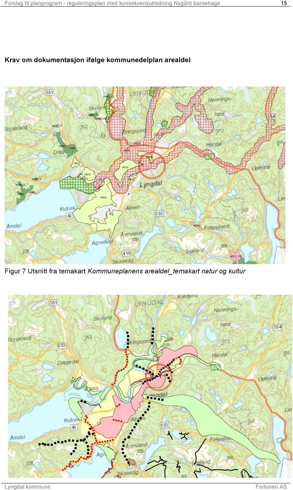 dokumentasjon ifølge kommunedelplan arealdel Figur 7