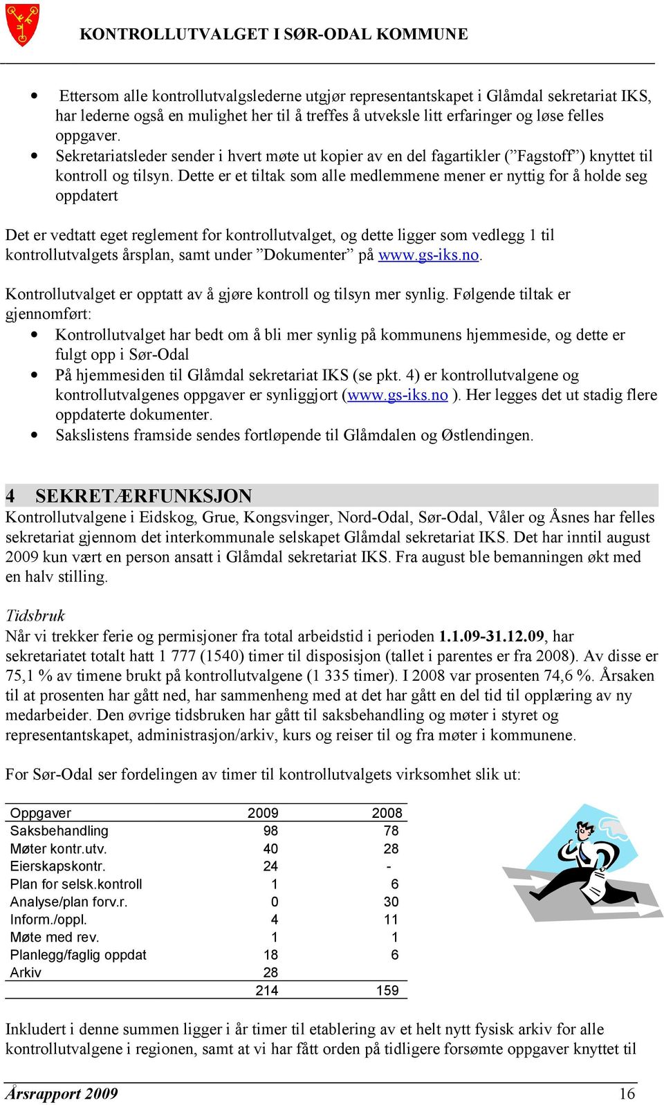 Dette er et tiltak som alle medlemmene mener er nyttig for å holde seg oppdatert Det er vedtatt eget reglement for kontrollutvalget, og dette ligger som vedlegg 1 til kontrollutvalgets årsplan, samt