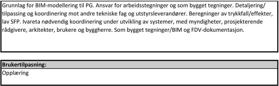 Beregninger av trykkfall/effekter, lav SFP.