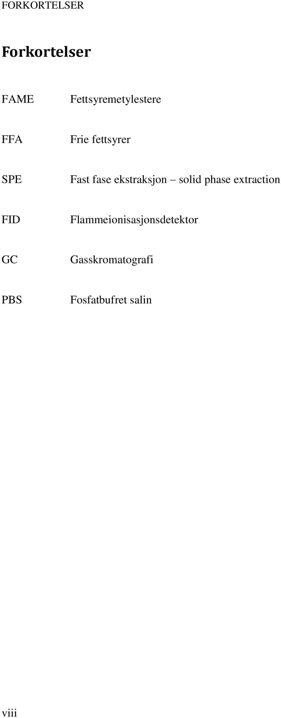 fase ekstraksjon solid phase extraction FID