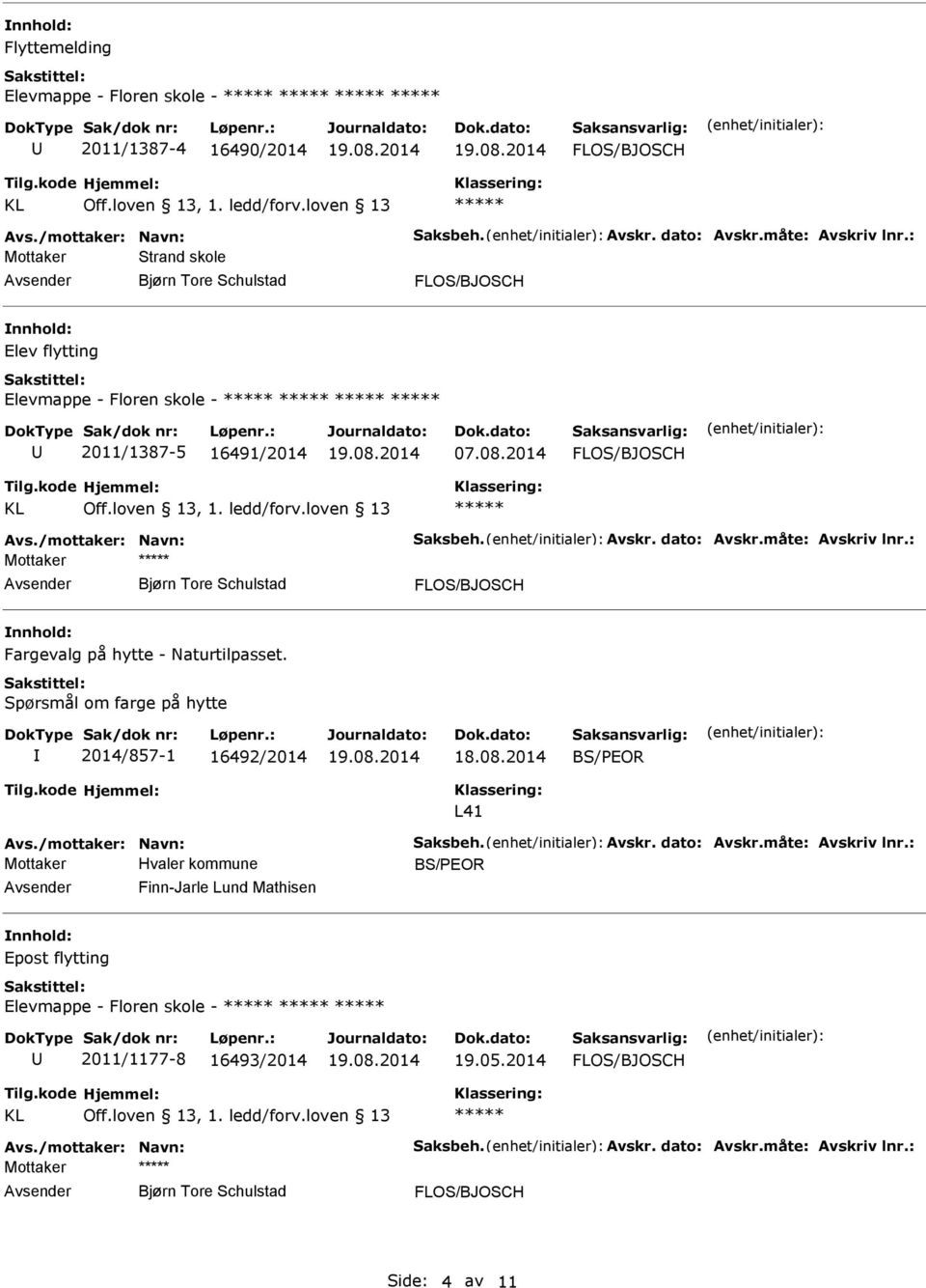 2014 Mottaker Bjørn Tore Schulstad Fargevalg på hytte - Naturtilpasset.