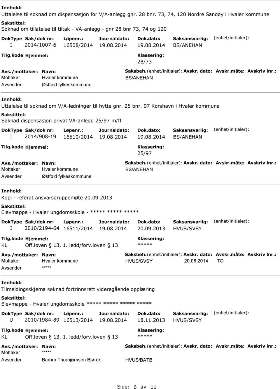 søknad om V/A-ledninger til hytte gnr. 25 bnr.