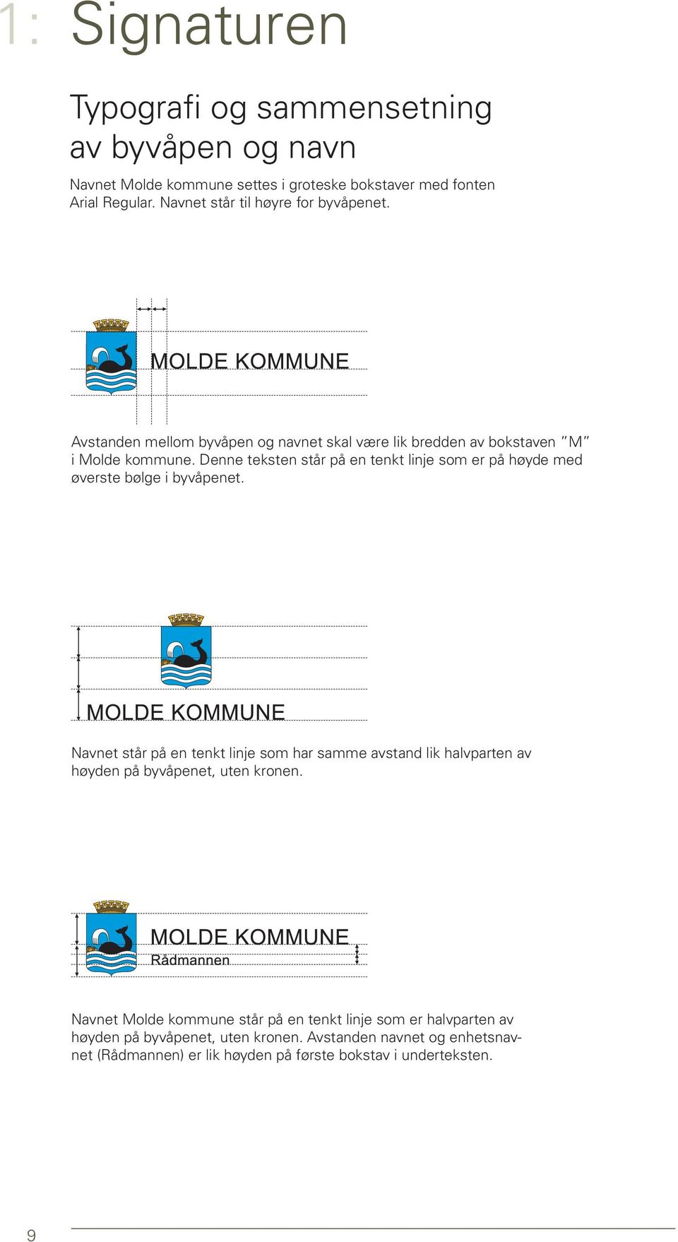 Denne teksten står på en tenkt linje som er på høyde med øverste bølge i byvåpenet.