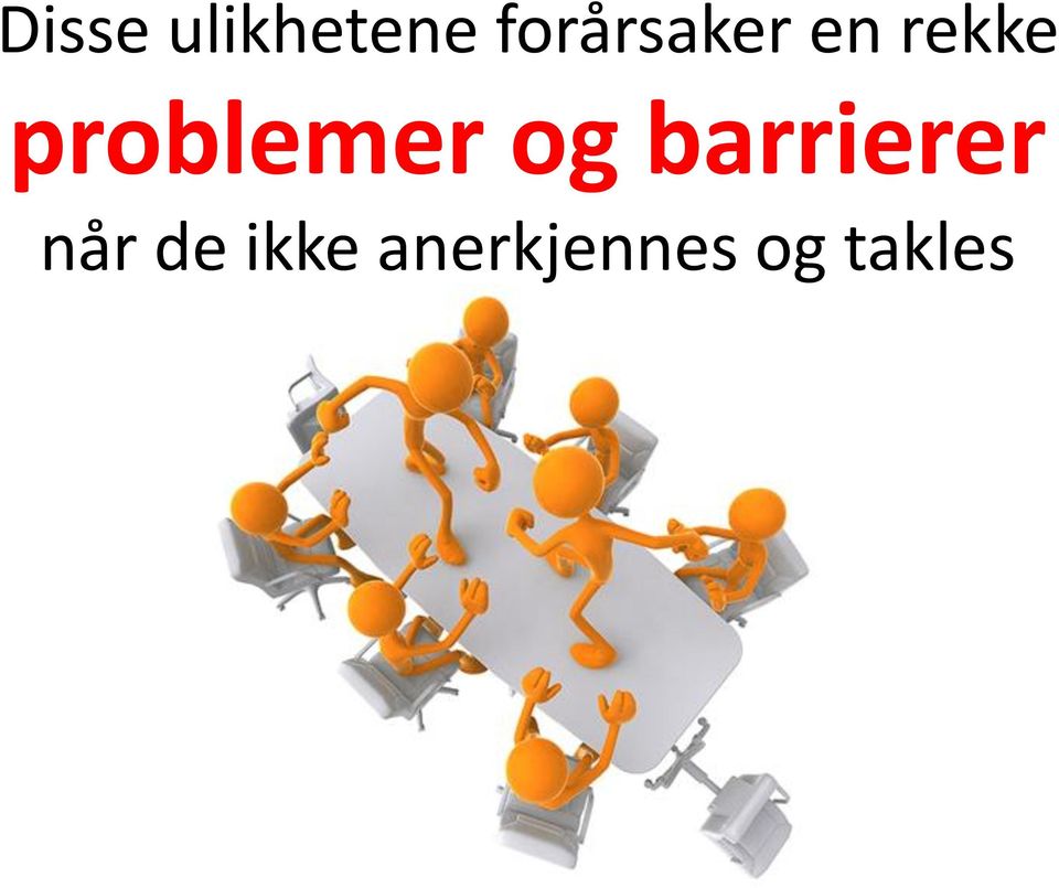 problemer og barrierer