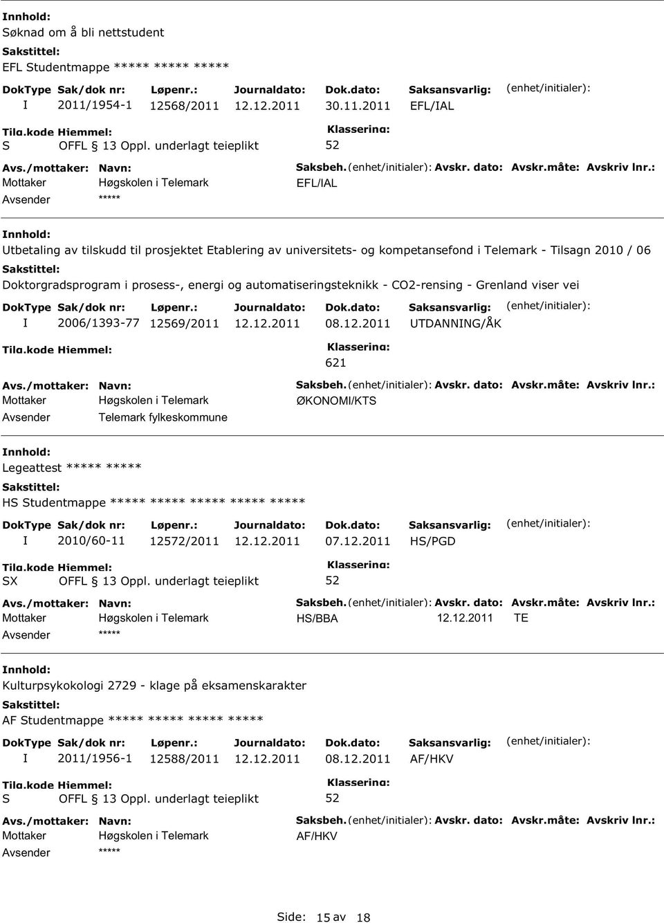 CO2-rensing - Grenland viser vei 2006/1393-77 12569/2011 08.12.2011 TDANNNG/ÅK Avsender Telemark fylkeskommune 621 Saksbeh. Avskr. dato: Avskr.måte: Avskriv lnr.