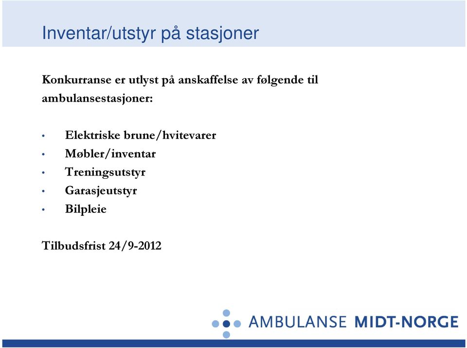 Elektriske brune/hvitevarer Møbler/inventar