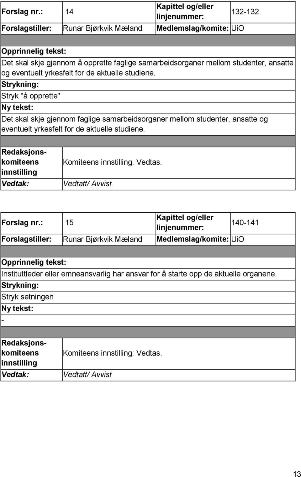 ansatte og eventuelt yrkesfelt for de aktuelle studiene.