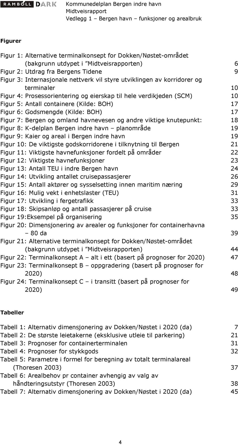 omland havnevesen og andre viktige knutepunkt: 18 Figur 8: K-delplan Bergen indre havn planområde 19 Figur 9: Kaier og areal i Bergen indre havn 19 Figur 10: De viktigste godskorridorene i